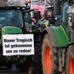 Protestos- Mensagem. Vimos dezenas de milhares de agricultores na Europa irem às ruas nos últimos anos por causa da emergência; agora é o ponto de ruptura.