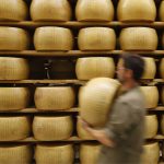 O Parmigiano Reggiano é produzido exclusivamente nas províncias de Parma, Reggio Emilia, Modena e Bolonha, apenas nas zonas à esquerda do rio Reno e na província de Mântua à direita do rio Pó.