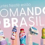 Com o conceito “Iogurtes Nestlé estão tomando o Brasil”, a ação explora técnicas de computação gráfica