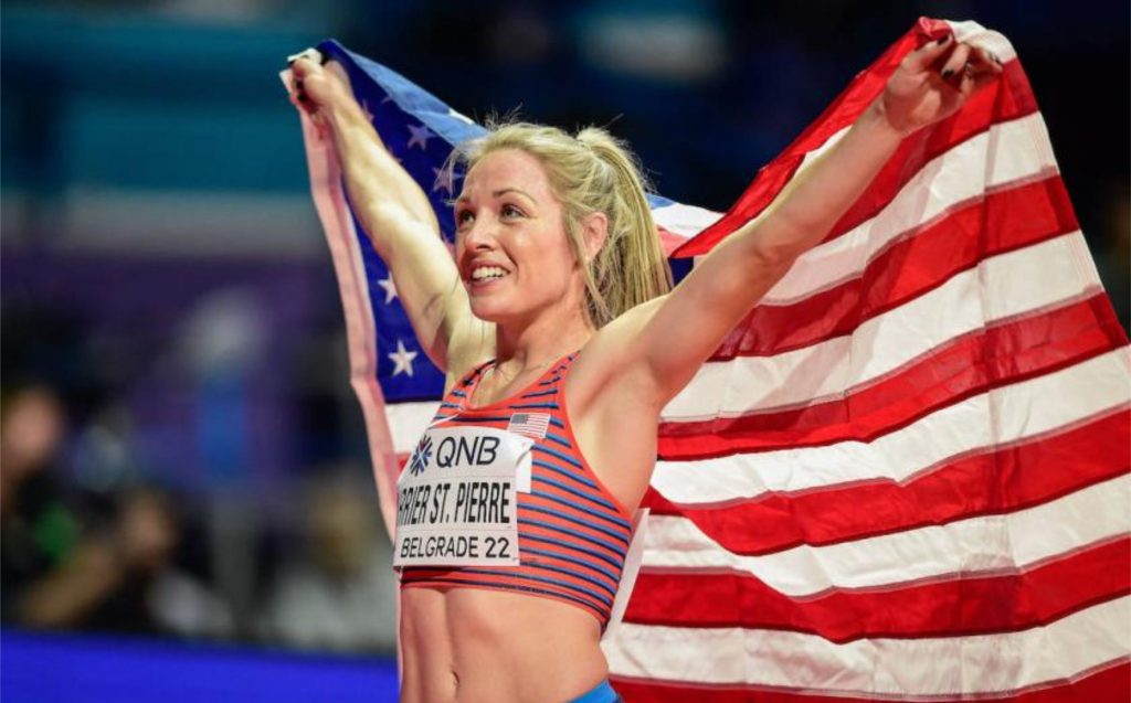 Elle Purrier, Estabelecendo um recorde de desempenho, o atleta de Montgomery, Virginia, venceu a corrida de 5.000 metros nas provas olímpicas de atletismo dos EUA em Eugene, Oregon, com o tempo de 14:40.34, um novo recorde nas provas. (Reuters Marketplace - Imago Sports Pictures)