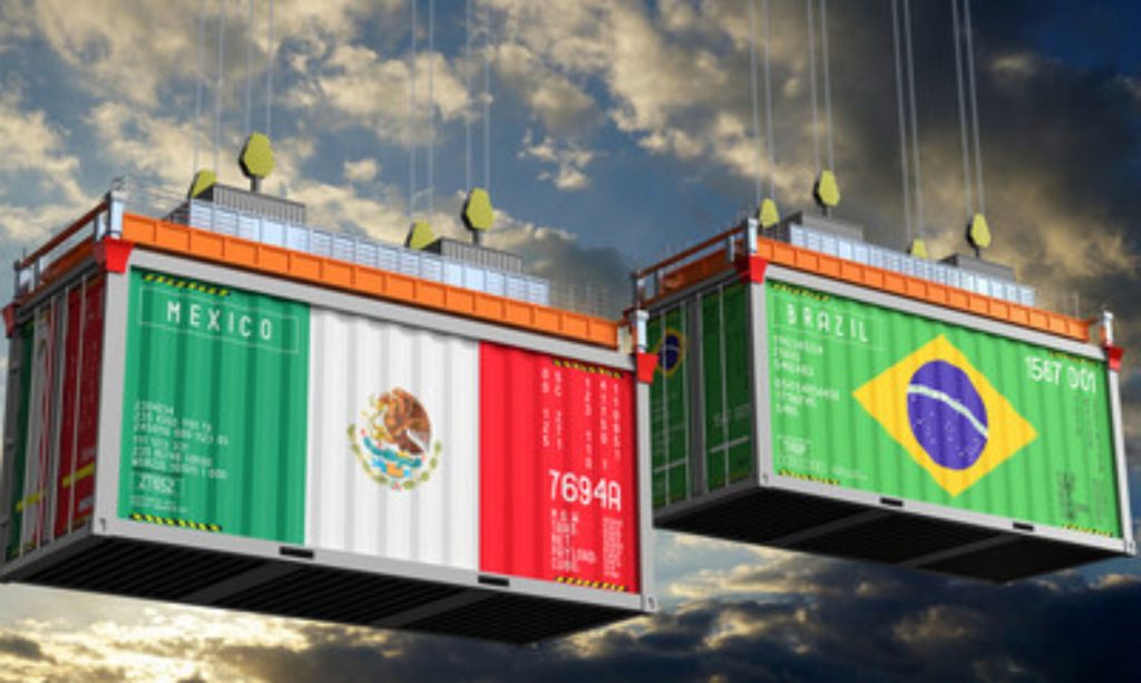 Apesar de ambos serem líderes regionais, Brasil e México historicamente mantiveram distância em termos comerciais