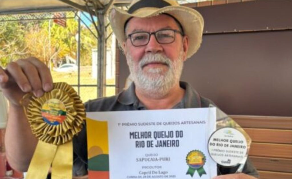 Valença celebra conquista: Sapucaia-Puri é eleito o melhor queijo do Rio no 1º Prêmio Sudeste de Queijos Artesanais, em São Paulo.