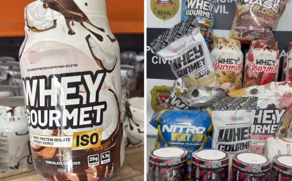⚠️ Suplementos adulterados: 4 toneladas de whey e creatina apreendidos
