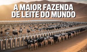 Foto: Com 50 mil vacas e produção anual de 170 milhões de litros de leite, a fazenda Al Safi na Arábia Saudita é a maior do mundo e opera como uma cidade agroindustrial no meio do deserto