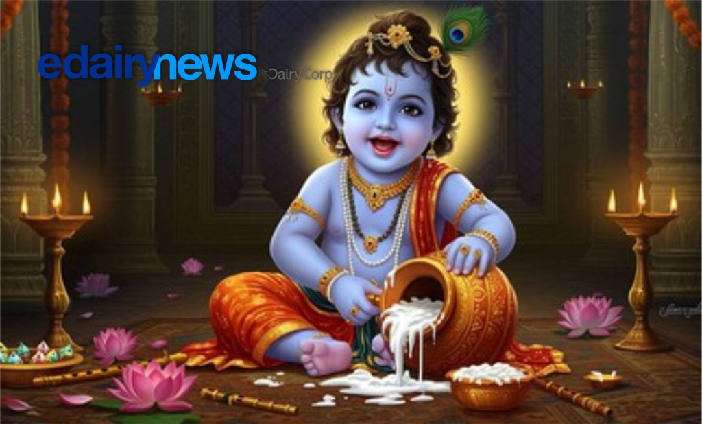 A lenda do Senhor Krishna, o ladrão de manteiga, reflete o amor eterno da Índia pelo leite — uma herança sagrada que agora impulsiona sua ascensão como líder global no setor de laticínios.
