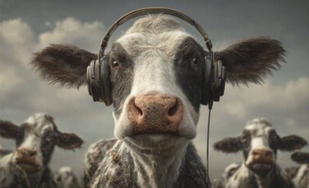 🎧 Canções calmas ajudaram a elevar a produção de leite, segundo experimento científico curioso e pouco convencional.