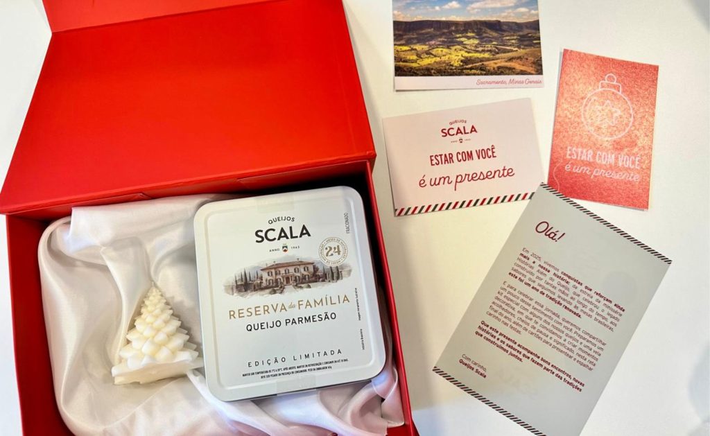 A Campanha de Fim de Ano da Scala aposta em creators, e-book de receitas e kits natalinos 🧀