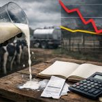 🐄 O preço do leite despenca e mostra como 6 mil litros por mês mal garantem R$ 5 mil para sustentar família e fazenda.