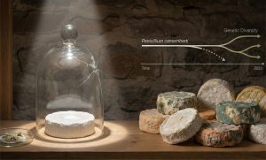 🧬 Clonado há mais de um século, o mofo do Brie perde força genética e acende alerta na indústria.