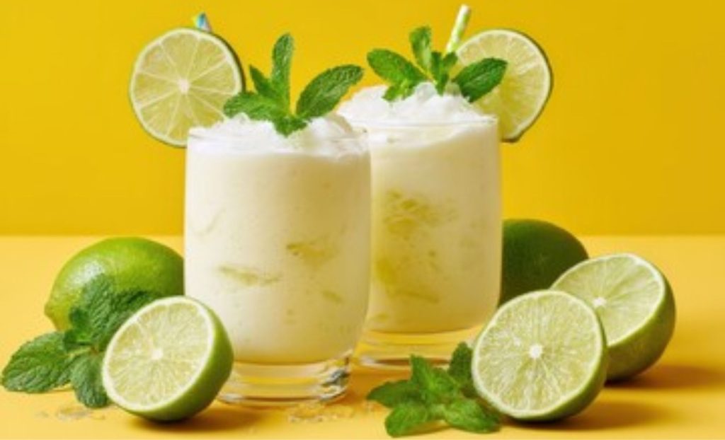 🍹 A limonada com leite condensado une acidez e cremosidade, criando uma bebida simples que transforma um clássico em uma experiência mais indulgente.