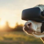 Criador coloca óculos de realidade virtual em vacas para mostrar pastos verdes durante o inverno e diz ter conseguido mais leite Desenvolvidos por uma equipe de engenheiros, veterinários e consultores, os óculos são customizados para o tamanho e a anatomia das vacas.